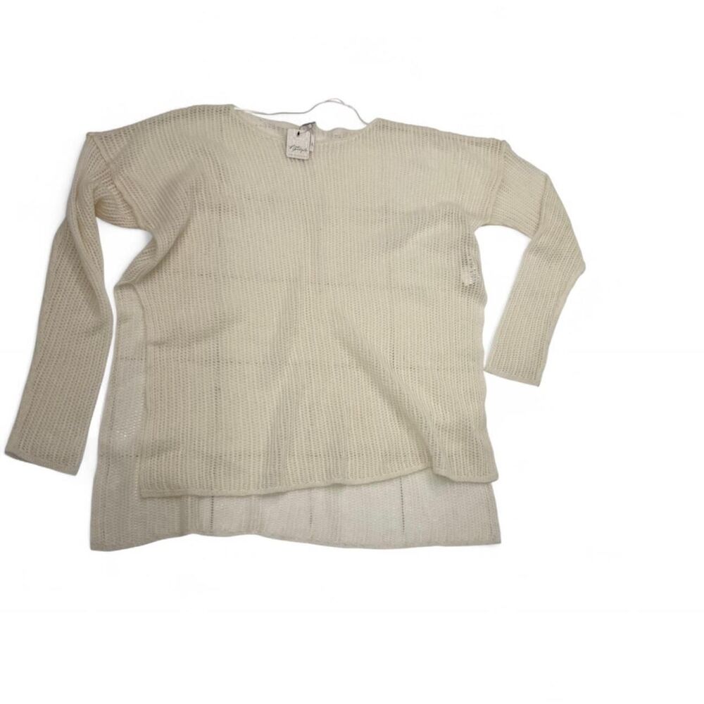 NWT Anthropologie Women's Cream Cashmere Sweater